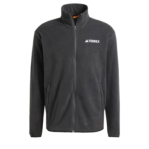 adidas Herren Terrex Multi Essentials Full Zip Fleece Jacket, Black, S adidas Herren Terrex Multi Essentials Full Zip Fleece Jacket, Black, S von adidas
