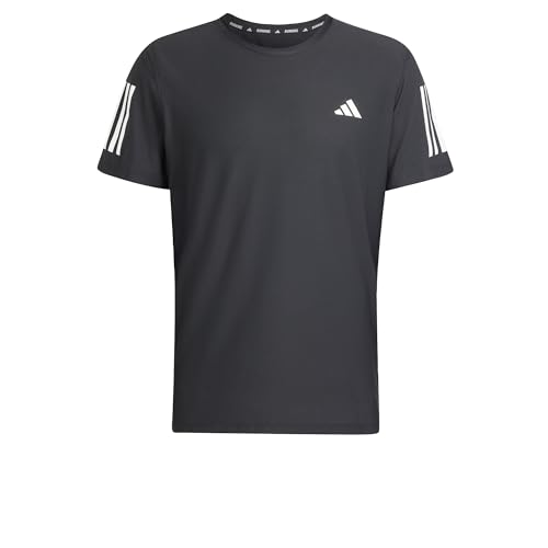 adidas Herren Own The Run Tee T-Shirt, Black, L von adidas