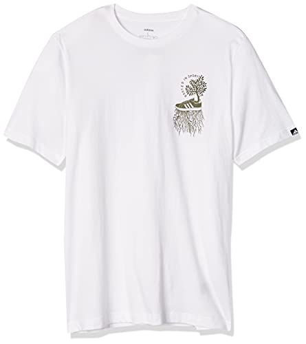 adidas Herren Rooted in Sport Tee T-Shirt, White, M adidas Herren Rooted in Sport Tee T-Shirt, White, M von adidas