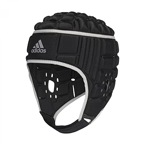 adidas Herren Rugby Kopfschutz Helm, Black/Matte Silver, S von adidas