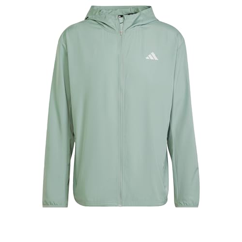 adidas Herren Run It Stripes Jacket, Silver Green, XXL von adidas