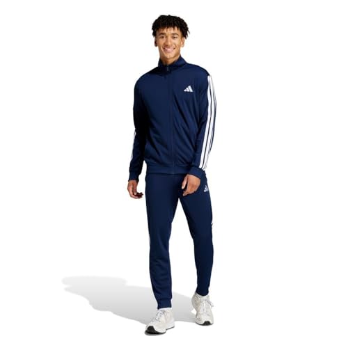 adidas Herren SPORTSWEAR BASIC 3 STRIPES TRICOT TRACKSUIT, Dark Blue, M Tall adidas Herren SPORTSWEAR BASIC 3 STRIPES TRICOT TRACKSUIT, Dark Blue, M Tall von adidas