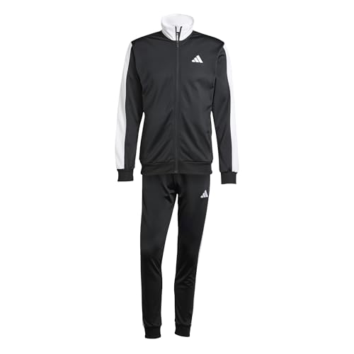 adidas Herren SPORTSWEAR BASIC TRICOT COLORBLOCK TRACKSUIT, black, XL adidas Herren SPORTSWEAR BASIC TRICOT COLORBLOCK TRACKSUIT, black, XL von adidas