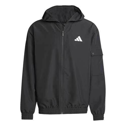 adidas Herren SPORTSWEAR WOVEN CARGO TRACKSUIT, Black, M von adidas