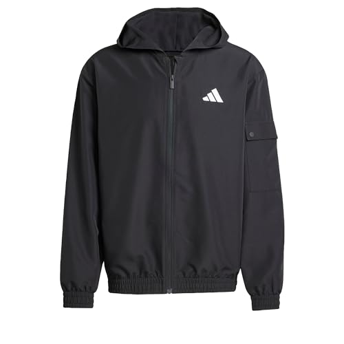 adidas Herren SPORTSWEAR WOVEN CARGO TRACKSUIT, Black, S adidas Herren SPORTSWEAR WOVEN CARGO TRACKSUIT, Black, S von adidas