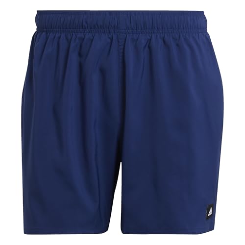 adidas Herren Solid CLX Short-Length Swim Shorts, Dark Blue/Black, S adidas Herren Solid CLX Short-Length Swim Shorts, Dark Blue/Black, S von adidas