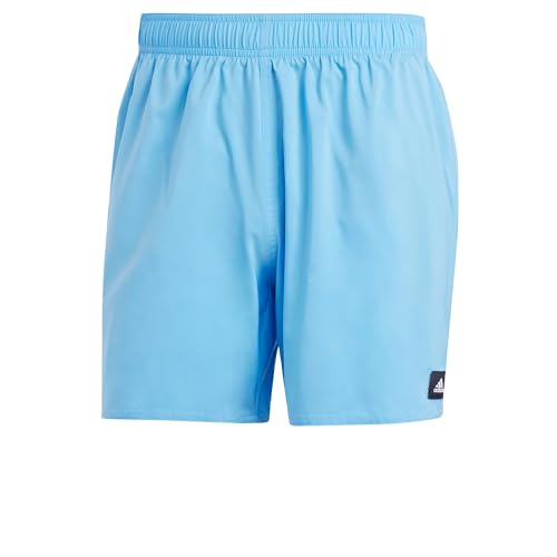 adidas Men's Solid CLX Length Swim Shorts Badehose, Blue Burst/White, XL von adidas