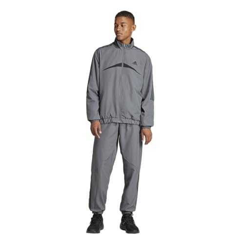 adidas Men's Sportswear Woven Chevron Track Suit Trainingsanzug, Grey Five, XL von adidas