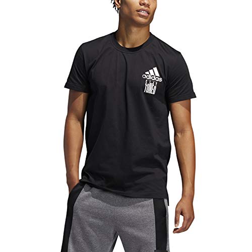 adidas Herren Stay Tuned Tee T-Shirt, Negro, M von adidas