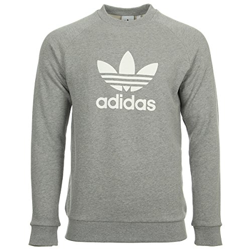 adidas Herren Sweatshirt Trefoil Crew, grau (Medium Grey Heather), XL, CY4573 adidas Herren Sweatshirt Trefoil Crew, grau (Medium Grey Heather), XL, CY4573 von adidas Originals