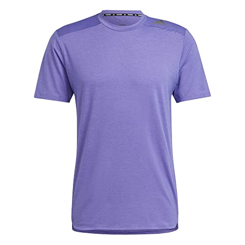 Adidas Herren T-Shirt (Short Sleeve) D4T HIIT Cs Tee, Purple Rush, IB9102, L von adidas