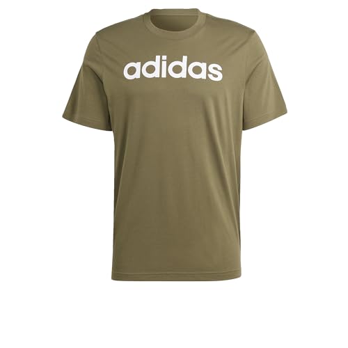 adidas Herren T-Shirt (Short Sleeve) M Lin Sj T, Olive Strata, IC9280, XS von adidas