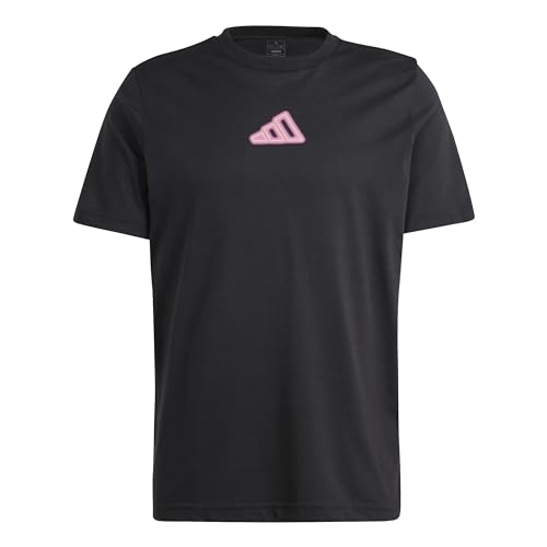 adidas Men's AEROREADY Tennis Play Graphic Tee T-Shirt, Black, M von adidas