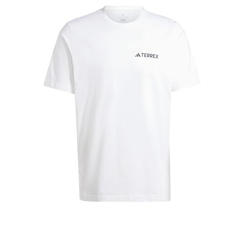 adidas Herren Terrex Graphic T-Shirt, White, S adidas Herren Terrex Graphic T-Shirt, White, S von adidas