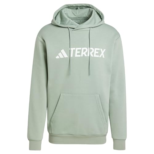 adidas Herren Terrex Multi Large Logo Hoodie, Silver Green, XL von adidas