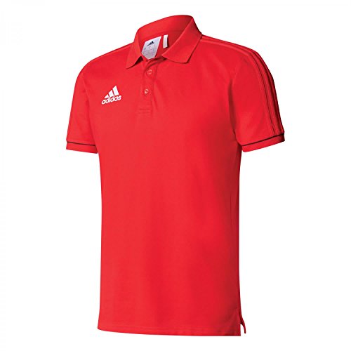 adidas Herren Tiro 17 Poloshirt, Scarlet/Black/White, S adidas Herren Tiro 17 Poloshirt, Scarlet/Black/White, S von adidas