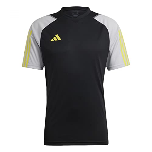 adidas Herren Tiro 23 Competition Jersey (Short Sleeve), Schwarz/Tmlggr/Impyel, M von adidas