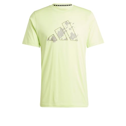adidas Herren Train Essentials Seasonal Training Graphic Tee, Pulse Lime / Silver Pebble, S adidas Herren Train Essentials Seasonal Training Graphic Tee, Pulse Lime / Silver Pebble, S von adidas