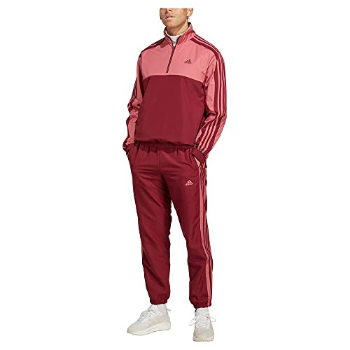adidas Herren Trainingsanzug M 1/4 Zip Wv Ts, Shadow Red, IC6776, M adidas Herren Trainingsanzug M 1/4 Zip Wv Ts, Shadow Red, IC6776, M von adidas