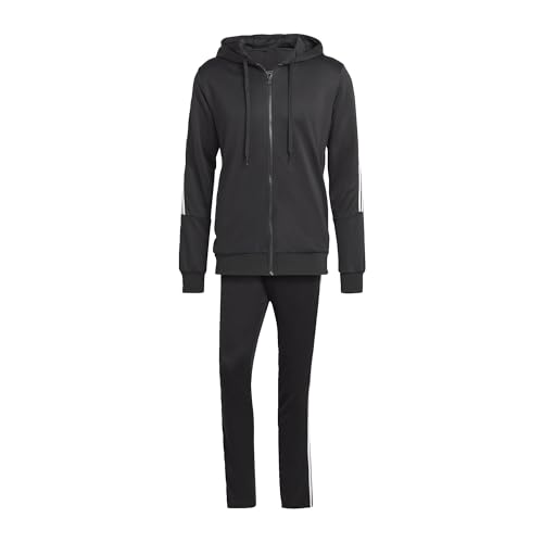 adidas Herren 3-Stripes Track Suit, Black/White, M adidas Herren 3-Stripes Track Suit, Black/White, M von adidas