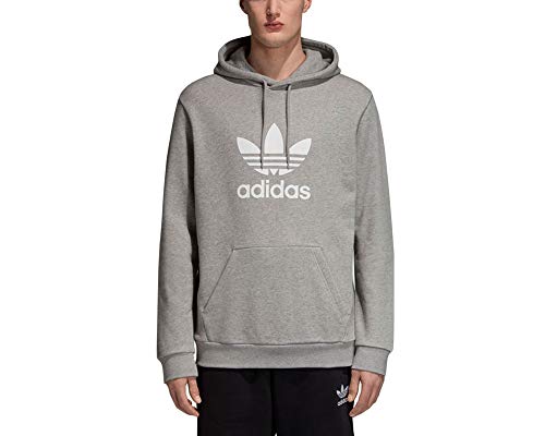 adidas Herren Trefoil Warm-up Hoodie, Medium Grey Heather, M EU von adidas