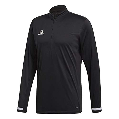 adidas Herren Trikot T19 1/4 LS Trikot, Black/White, L, DW6852 von adidas