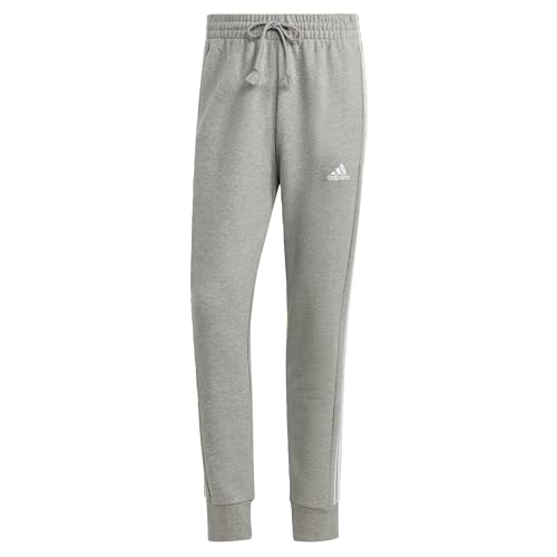 adidas IC9407 M 3S FT TC PT Pants Herren medium Grey Heather/White Größe 2XLT von adidas