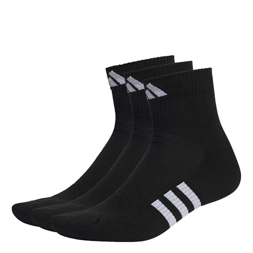 adidas IC9519 PRF CUSH MID 3P Socks Unisex Adult black/black/black Größe S von adidas