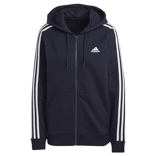 adidas IC9918 W 3S FT FZ R HD Sweatshirt Damen Legend Ink/White Größe S von adidas