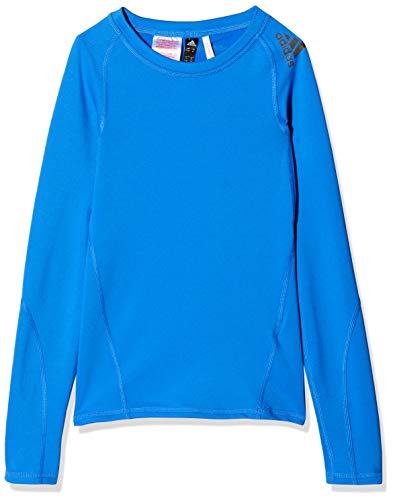 adidas Jungen Alphaskin Sport Langarm T-Shirt, Blue, 128 adidas Jungen Alphaskin Sport Langarm T-Shirt, Blue, 128 von adidas