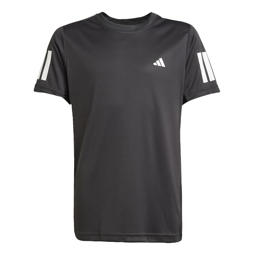 adidas Jungen Boys Club Tennis 3-Stripes T-Shirt T-Shirt, Black, von adidas