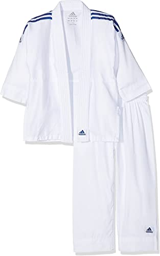 adidas Kimono Judo Anzug ADIJ180, elastische Hose, ohne Gürtel weiß weiß 130/140 adidas Kimono Judo Anzug ADIJ180, elastische Hose, ohne Gürtel weiß weiß 130/140 von adidas