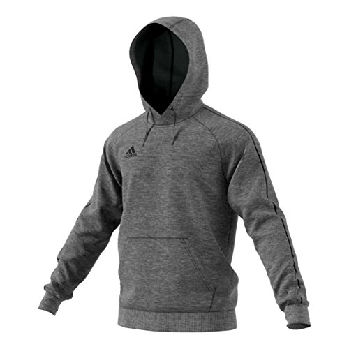 adidas Kinder Core 18 Hoodie, Grau (Dark Grey Heather/Black), 128 adidas Kinder Core 18 Hoodie, Grau (Dark Grey Heather/Black), 128 von adidas