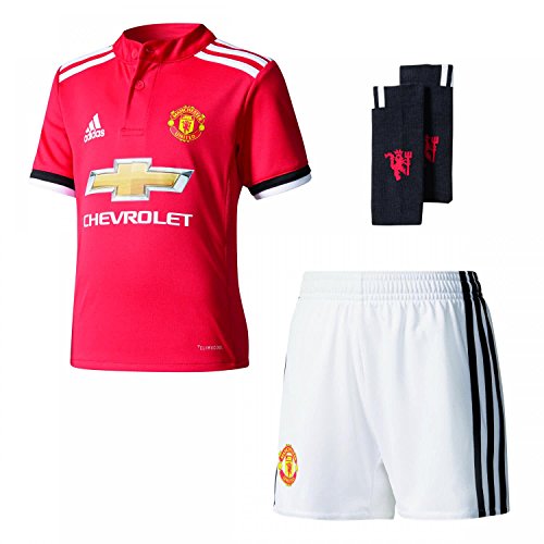adidas Kinder Manchester United Mini-Heimausrüstung Kit, Reared/White/Black, 80 von adidas