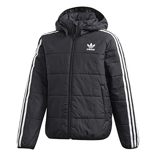 adidas Kinder PADDED JACKET Sport, black/White, 158 von adidas