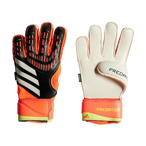 adidas Predator Match Kids Fingersave Torwarthandschuhe, Mehrfarbig von adidas