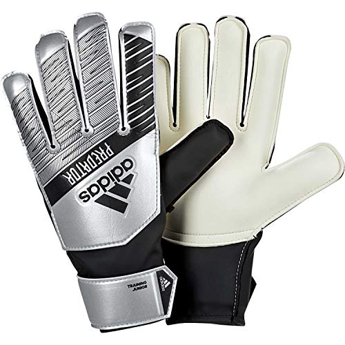 adidas Kinder Soccer Gloves PRED TRN J, Silver met./Black, 7, DY2609 von adidas