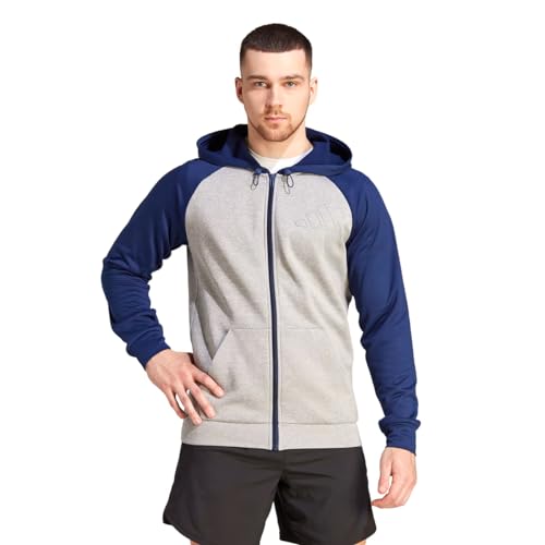 ADIDAS M GG BL FZ HD MGREYH/DKBLUE - XXL ADIDAS M GG BL FZ HD MGREYH/DKBLUE - XXL von ADIDAS