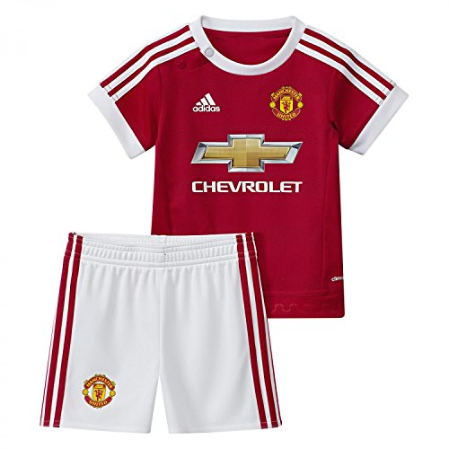 adidas MUFC H Baby – Trainingsanzug für Babys, Rot/Weiß, Unisex, rot/weiß, 9 Monate von adidas