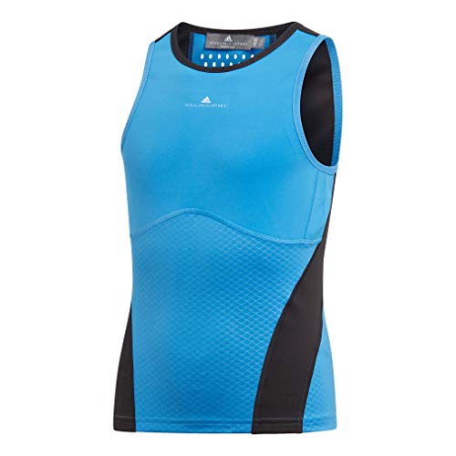 adidas Mädchen, Tank-Top Blau, Schwarz, 116 Oberbekleidung von adidas