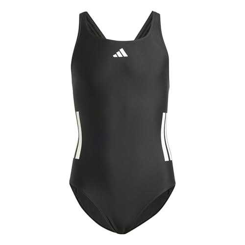 adidas Mädchen 3-Stripes C-Back Swimsuit Kids, Black/White, 14-15 Years adidas Mädchen 3-Stripes C-Back Swimsuit Kids, Black/White, 14-15 Years von adidas