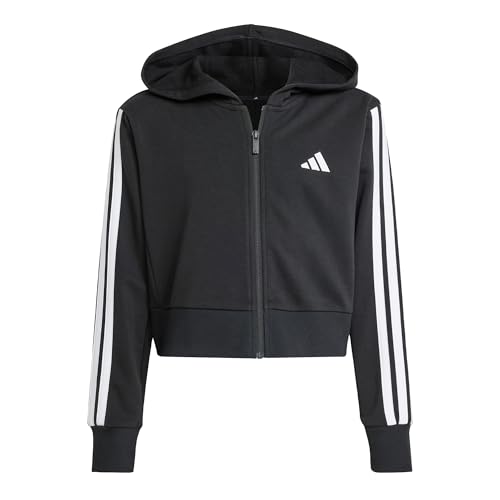 adidas Mädchen Essentials Full Zip Hoodie, Black/White, 14-15 Years adidas Mädchen Essentials Full Zip Hoodie, Black/White, 14-15 Years von adidas