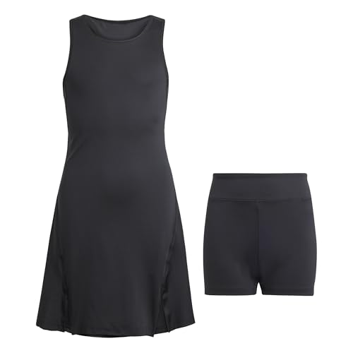 adidas Mädchen Girls Club Tennis Dress Kleid, Black, von adidas