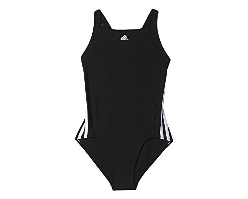 adidas Mädchen Infinitex Essence Core 3-Stripes Badeanzug, Black/White, 104 adidas Mädchen Infinitex Essence Core 3-Stripes Badeanzug, Black/White, 104 von adidas