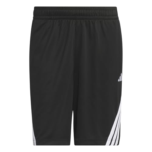 adidas Male Legends Basketball-Shorts, 3-Streifen, Größe S, 12,7 cm, Schwarz/Weiß von adidas