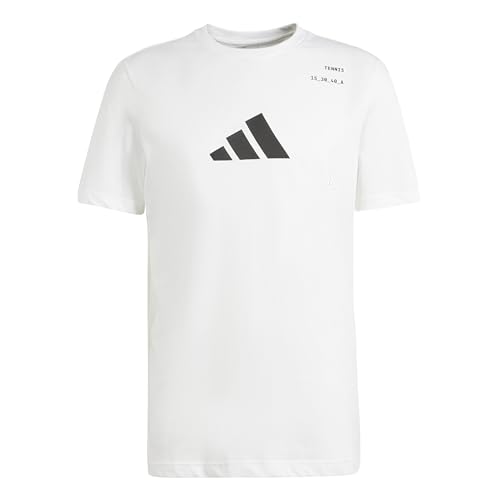 adidas Men's AEROREADY Tennis Category Graphic Tee T-Shirt, White, 4XL von adidas