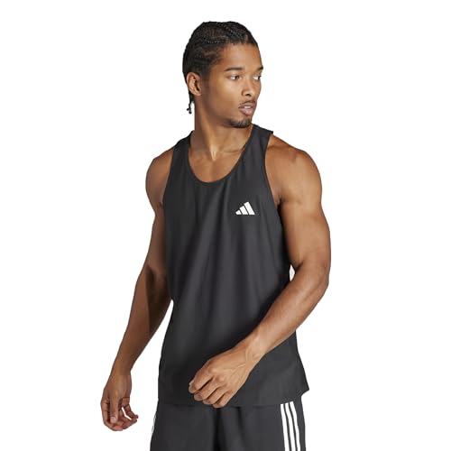 adidas Herren Own The Run Tank Top Tanktop, Black, S von adidas