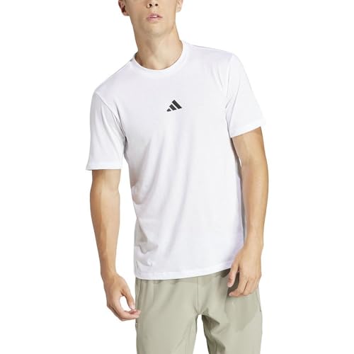 adidas Men's Workout Logo Tee T-Shirt, white/black, M von adidas