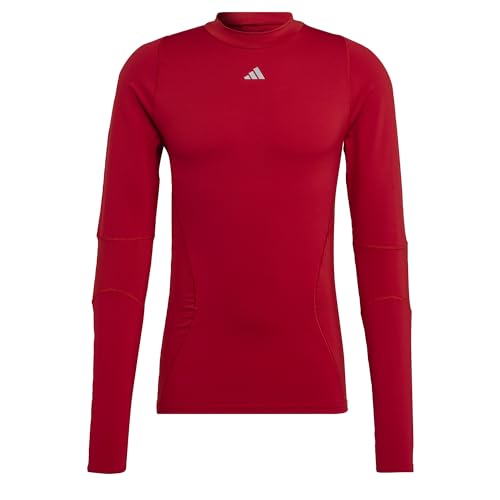 Adidas Mens T-Shirt (Long Sleeve) Techfit Cold.Rdy Long-Sleeve Top, Team Power Red 2, HP0572, XL von adidas