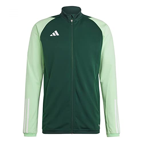 adidas Mens Tracksuit Jacket Tiro 23 Competition Training Track Top, Team Dark Green/Beam Green, HU1303, L von adidas